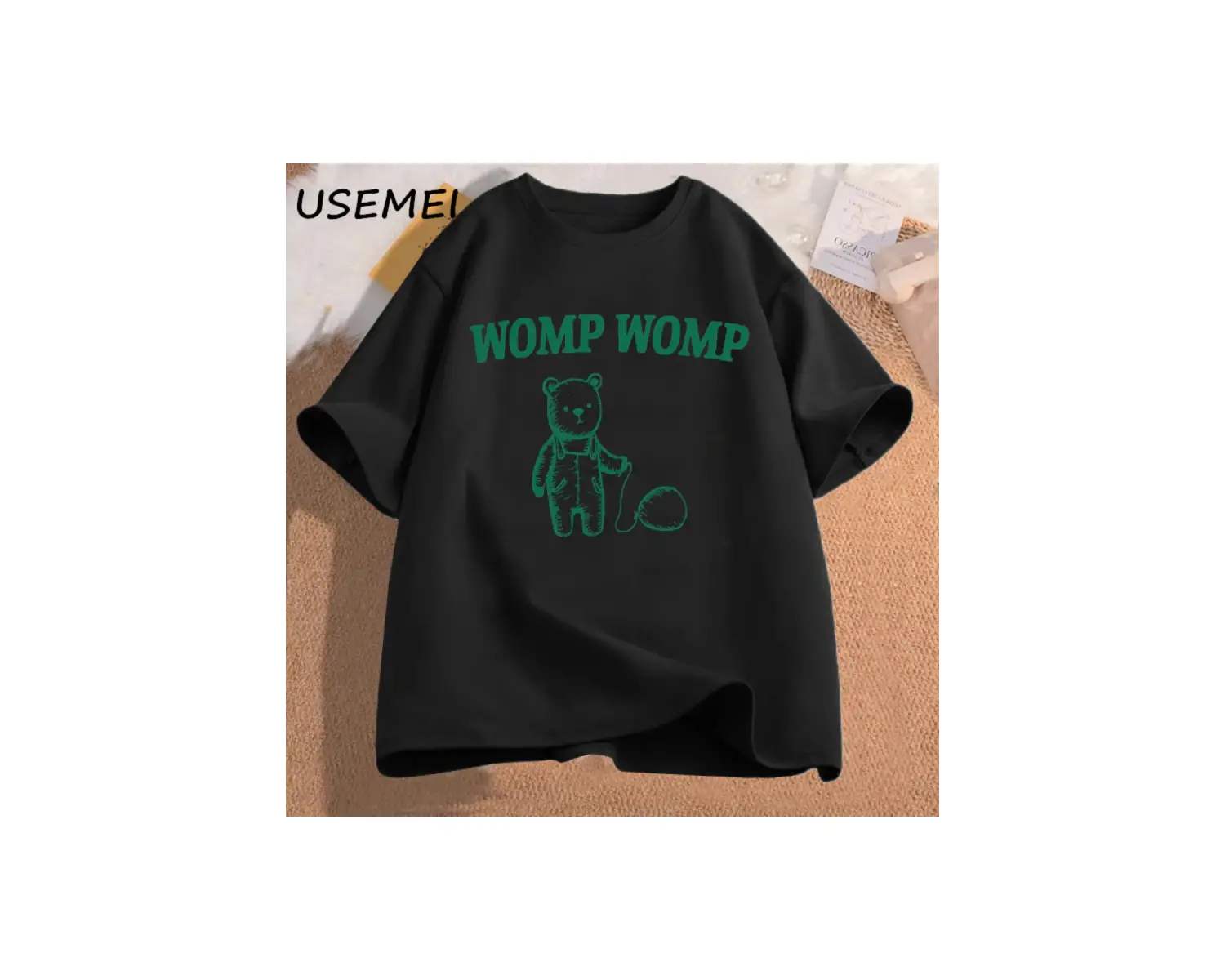 Womp komik T Shirt erkekler iğneleme giyim grafik Meme t-shirt pamuk T Shirt erkek giyim boy 3050