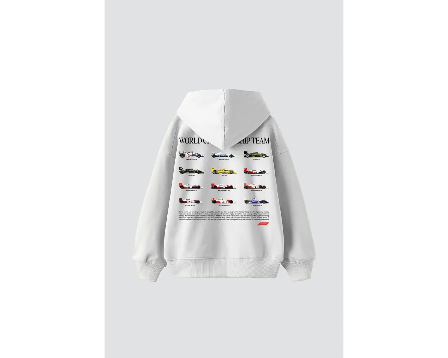 World Championship Team Baskılı Oversize Unisex Beyaz