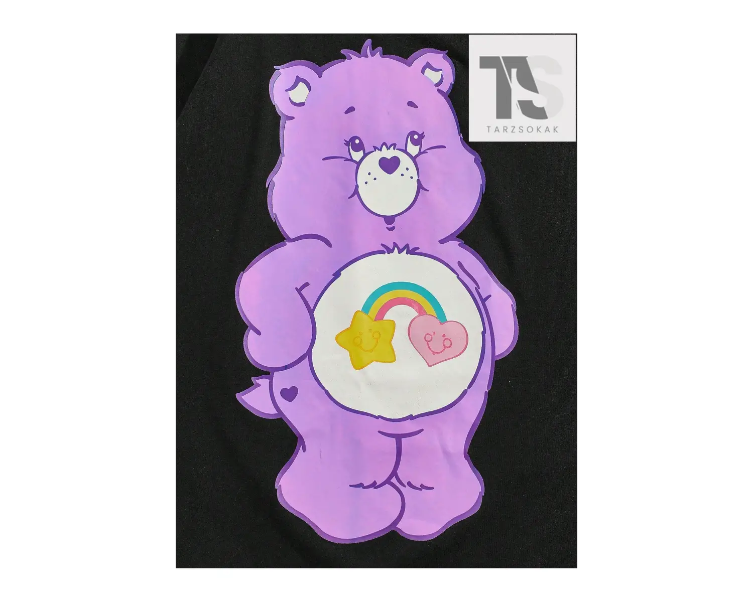 X Sevimli Ayıcıklar Erkek Karikatür ve Mektup Grafikli Tişört