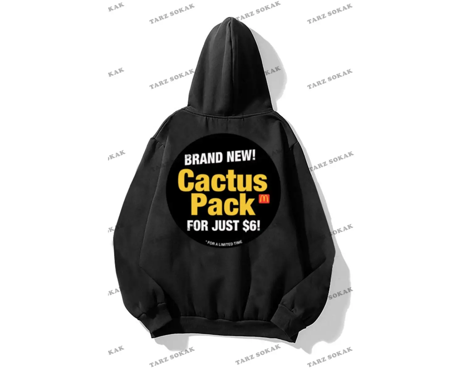 Y2K Cactüs Pack Siyah Unisex Sweatshirt KOD 2009