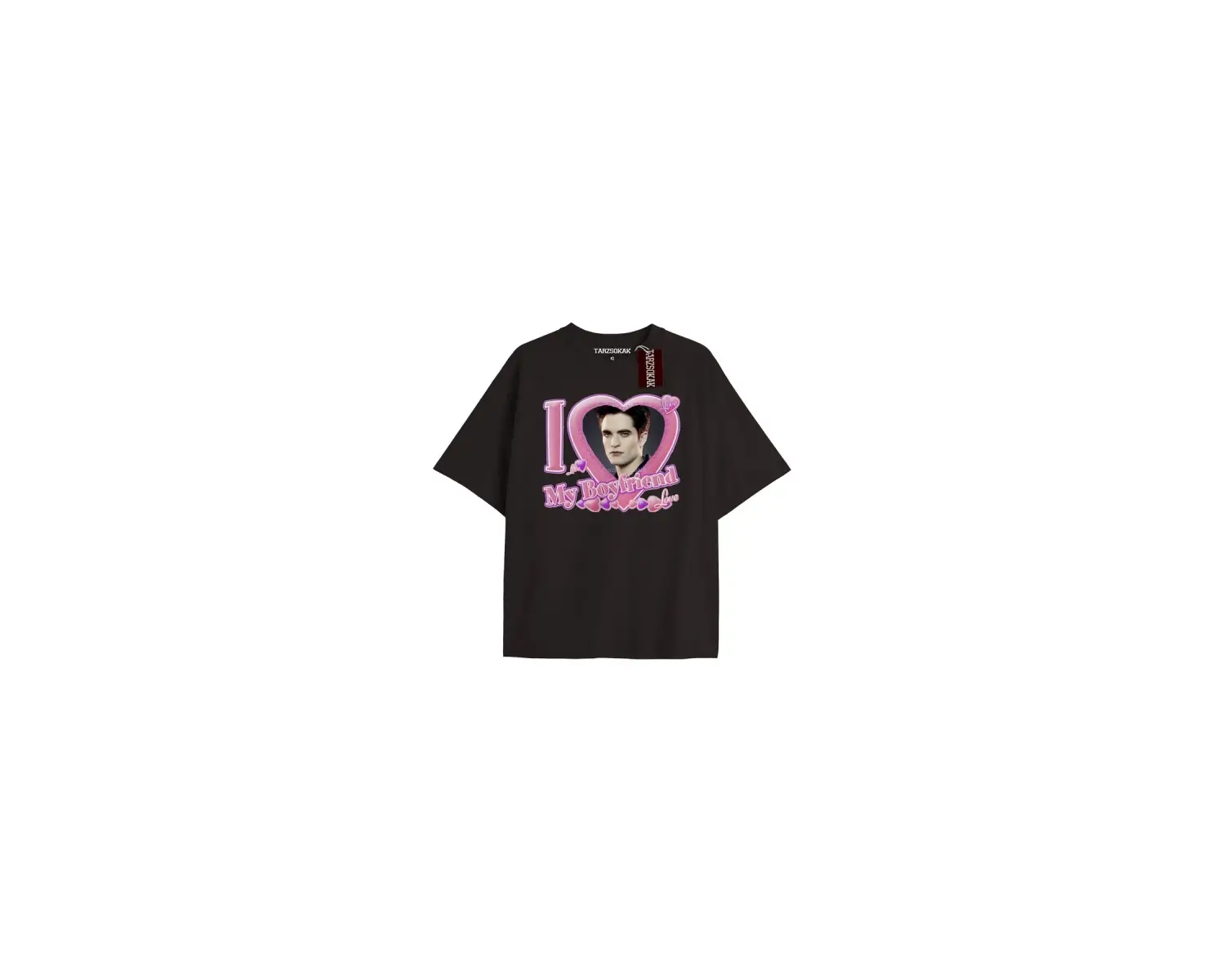 Y2k Twilight Team i love my boyfriend Tshirt KOD-Edward