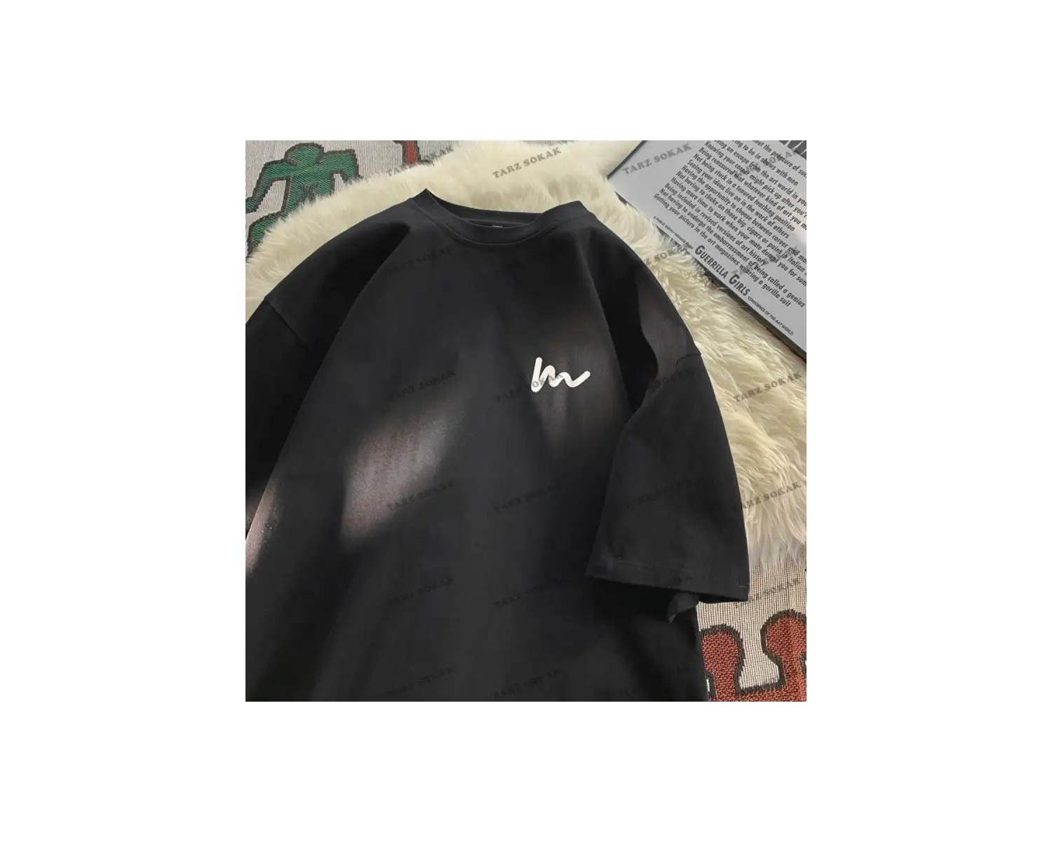 Y2K Unisex Harajuka Anime Retro Kawai Kuromi T-shirt Kod-Mavi-Etiket:  8400