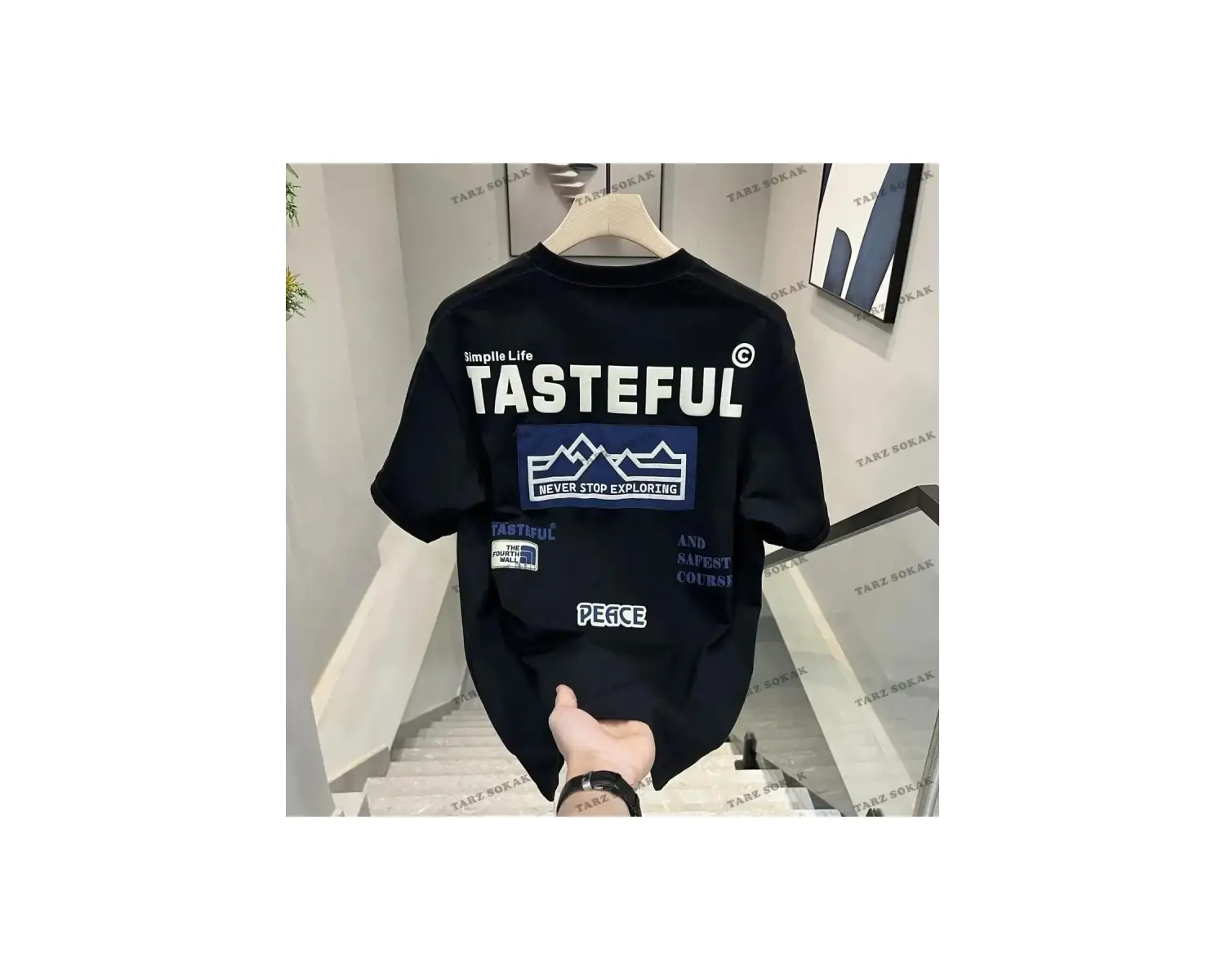 Y2K Unisex Harajuka Anime Retro Kawai Kuromi T-shirt Kod-Mavi-Etiket:  8458