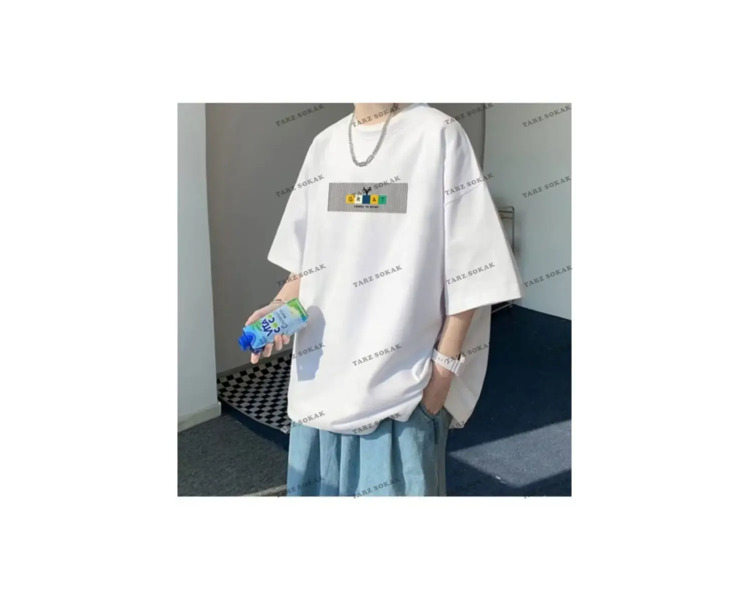 Y2K Unisex Harajuka Anime Retro Kawai Kuromi T-shirt Kod-Mavi-Etiket:  8497