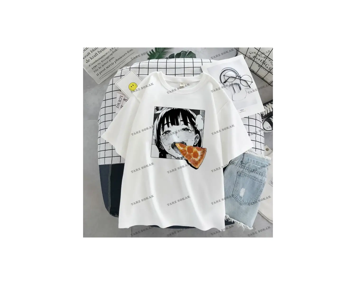 Y2K Unisex Harajuka Anime Retro Kawai Kuromi T-shirt Kod  Rertr Tarzsokak 6653