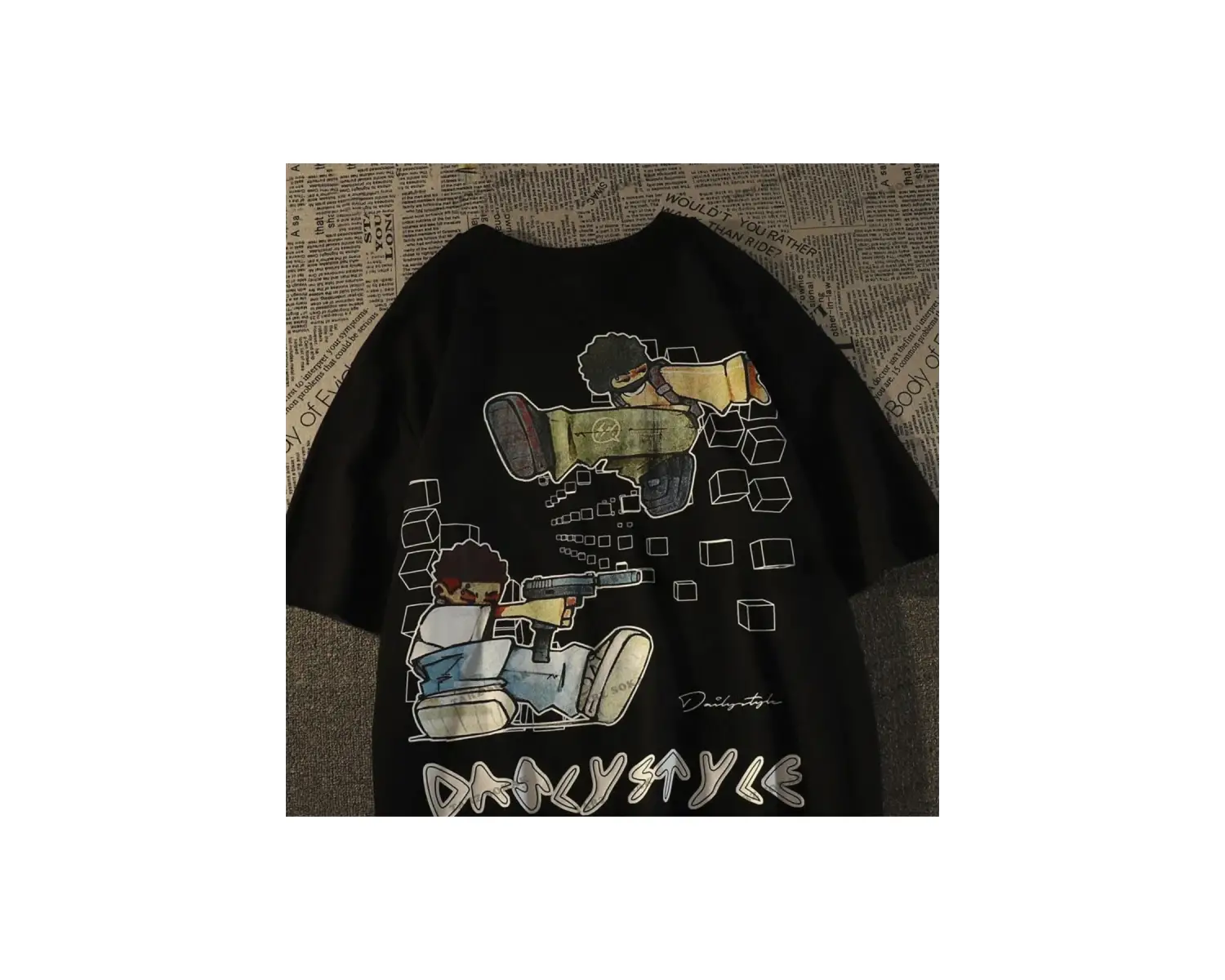 Y2K Unisex Harajuka Anime Retro Kawai Kuromi T-shirt Kod  Rertr Tarzsokak 6676