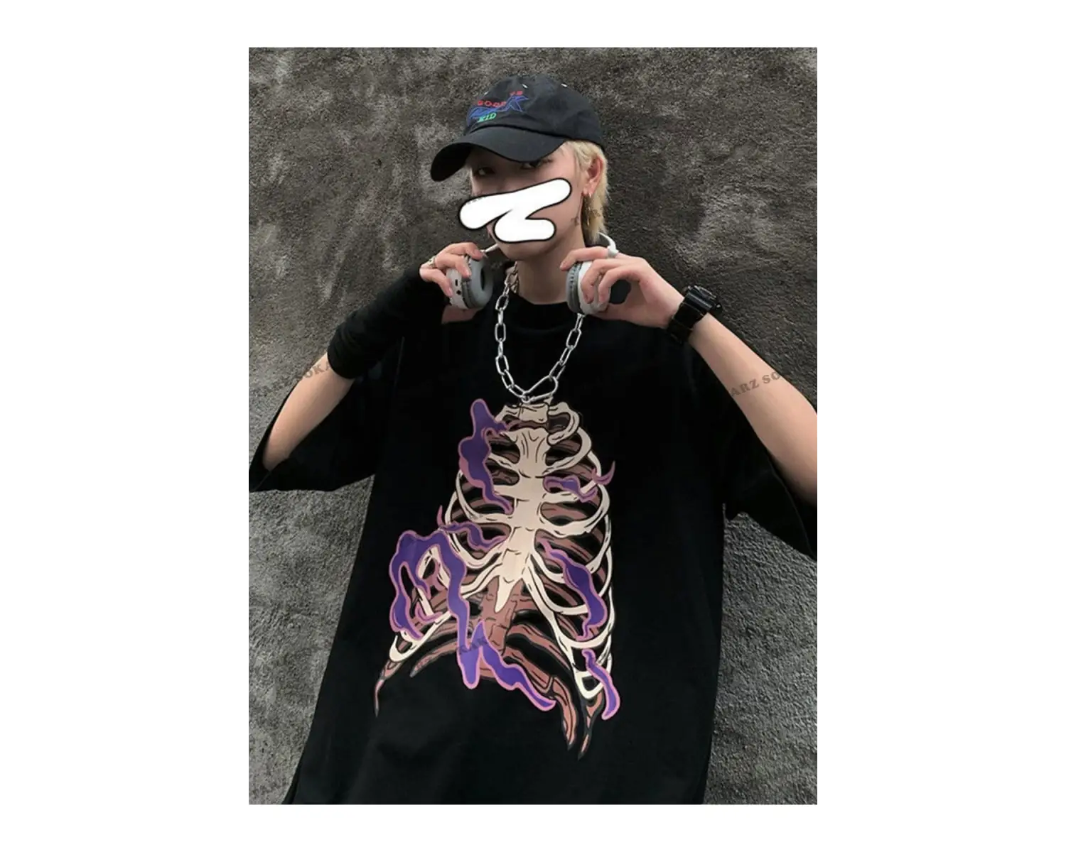 Y2K Unisex Harajuka Anime Retro Kawai Kuromi T-shirt Kod  Rertr Tarzsokak 6682