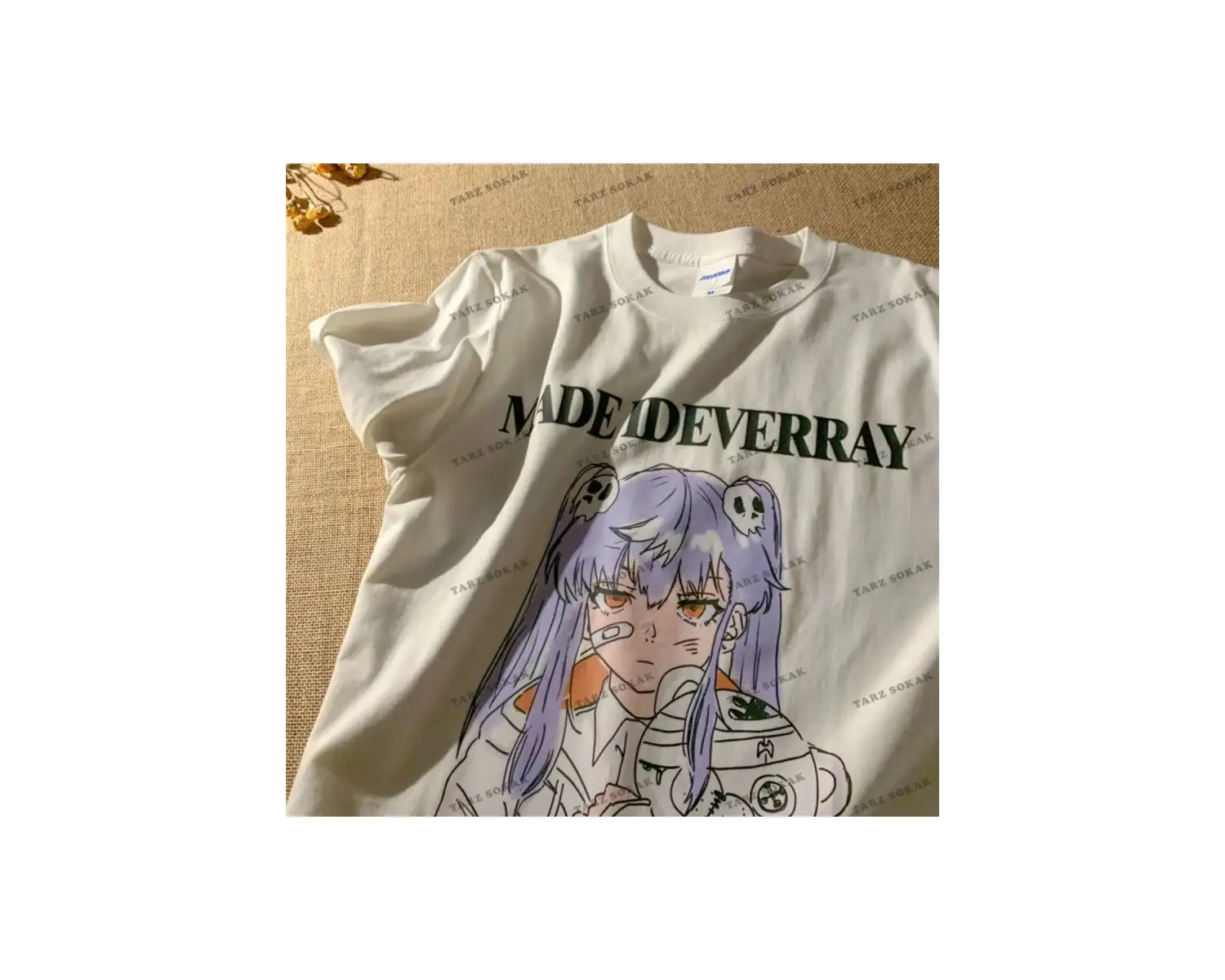 Y2K Unisex Harajuka Anime Retro Kawai Kuromi T-shirt Kod  Rertr Tarzsokak 6684