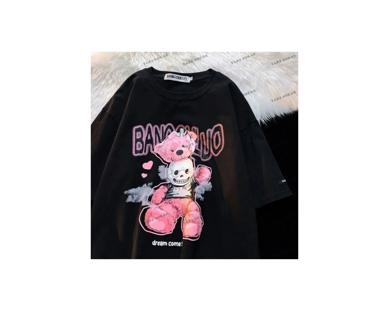 Y2K Unisex Harajuka Anime Retro Kawai Kuromi T-shirt Kod  Rertr Tarzsokak 6687