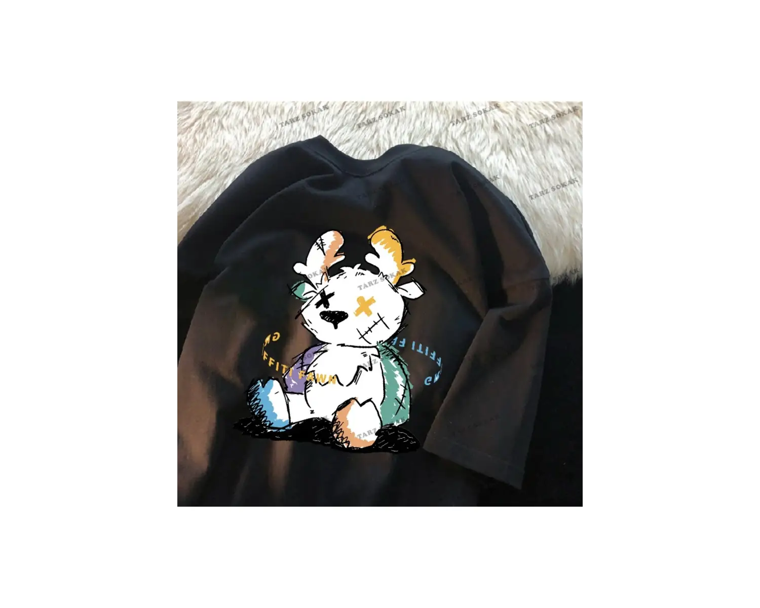 Y2K Unisex Harajuka Anime Retro Kawai Kuromi T-shirt Kod  Rertr Tarzsokak 6697