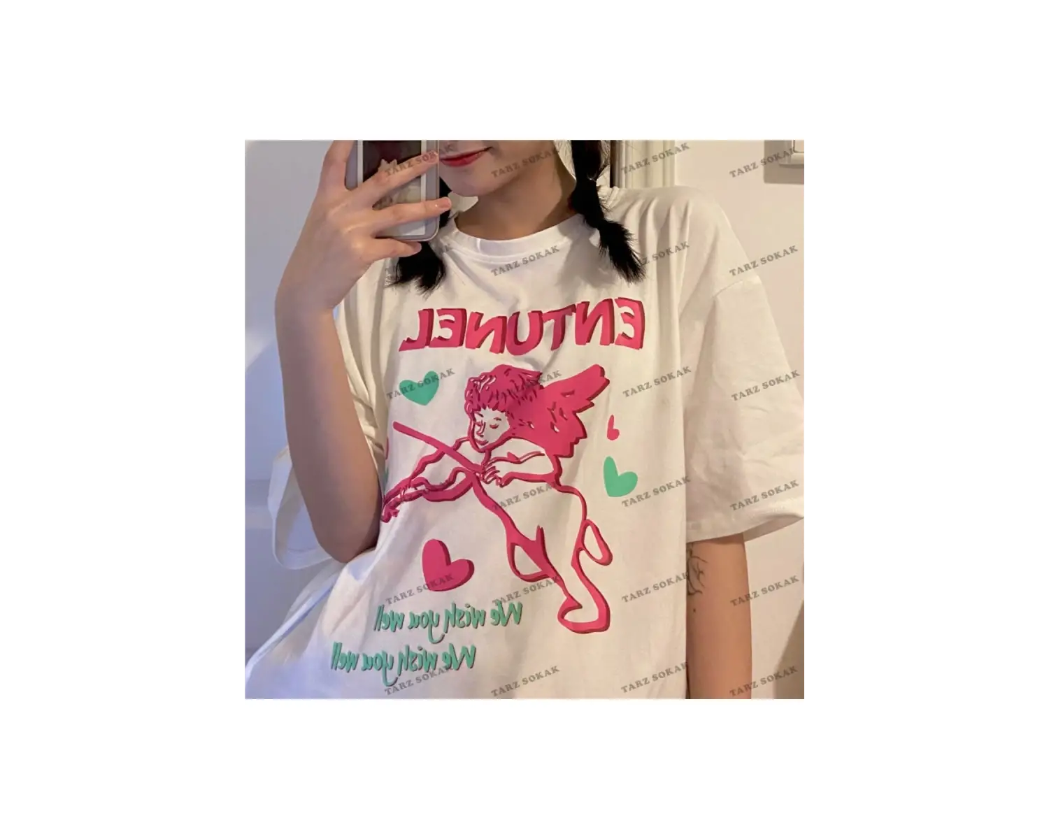 Y2K Unisex Harajuka Anime Retro Kawai Kuromi T-shirt Kod  Rertr Tarzsokak 6701