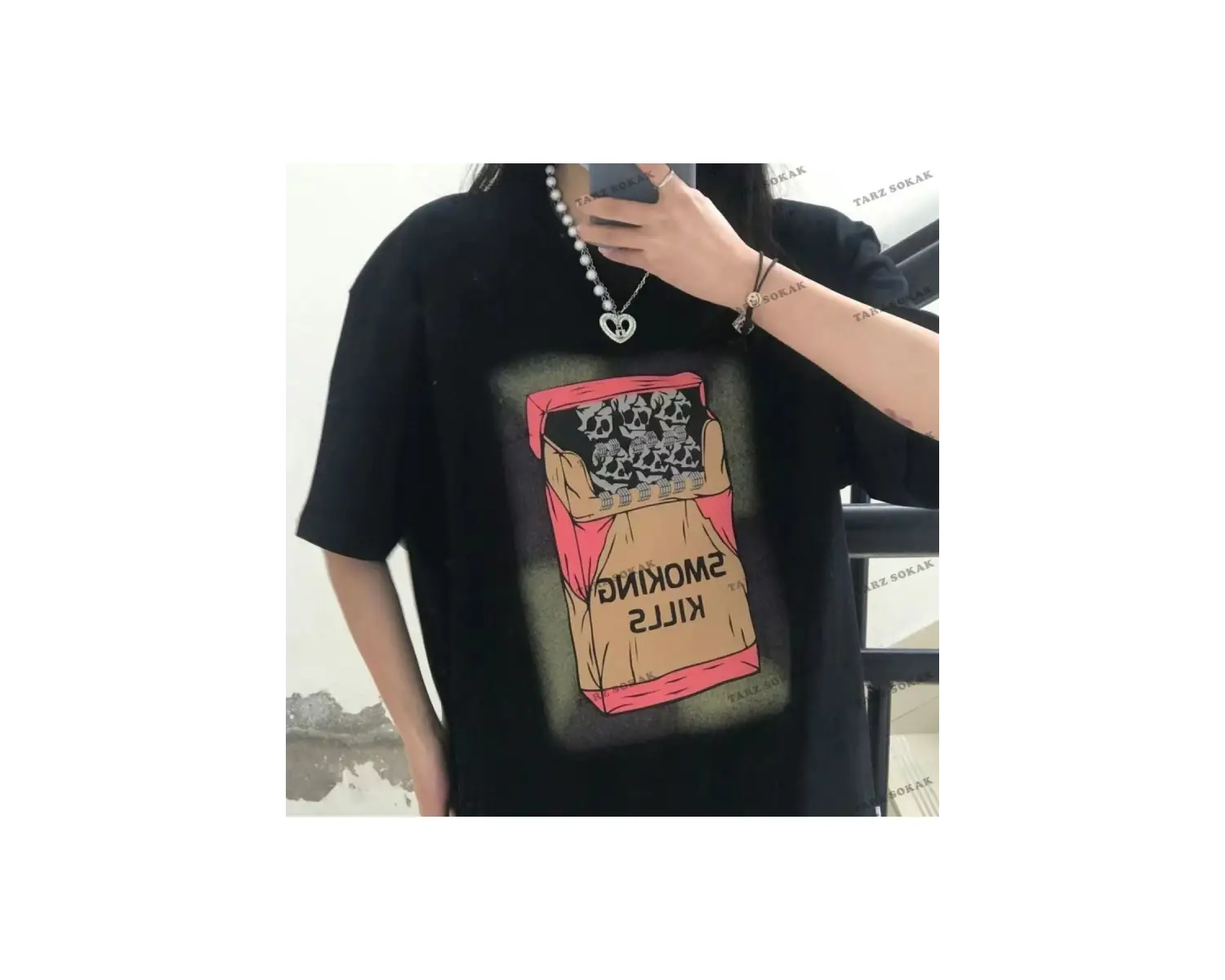 Y2K Unisex Harajuka Anime Retro Kawai Kuromi T-shirt Kod  Rertr Tarzsokak 6705