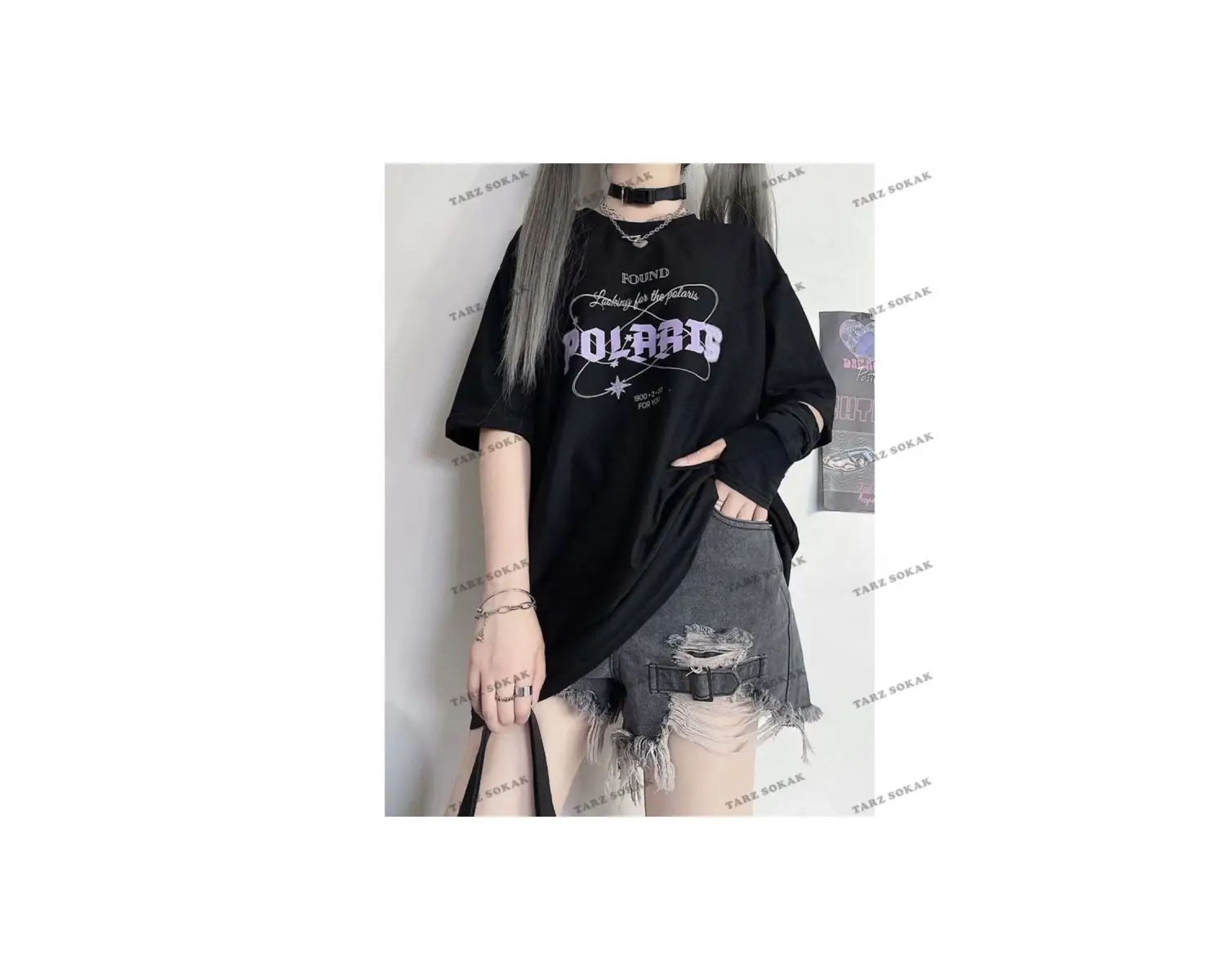 Y2K Unisex Harajuka Anime Retro Kawai Kuromi T-shirt Kod  Rertr Tarzsokak 6711