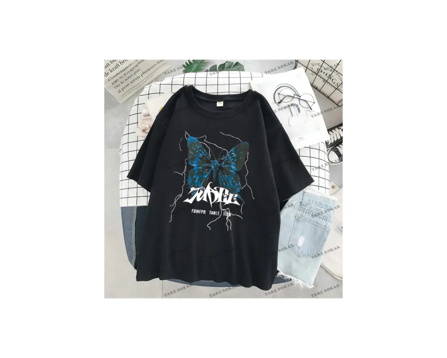 Y2K Unisex Harajuka Anime Retro Kawai Kuromi T-shirt Kod  Rertr Tarzsokak 6744