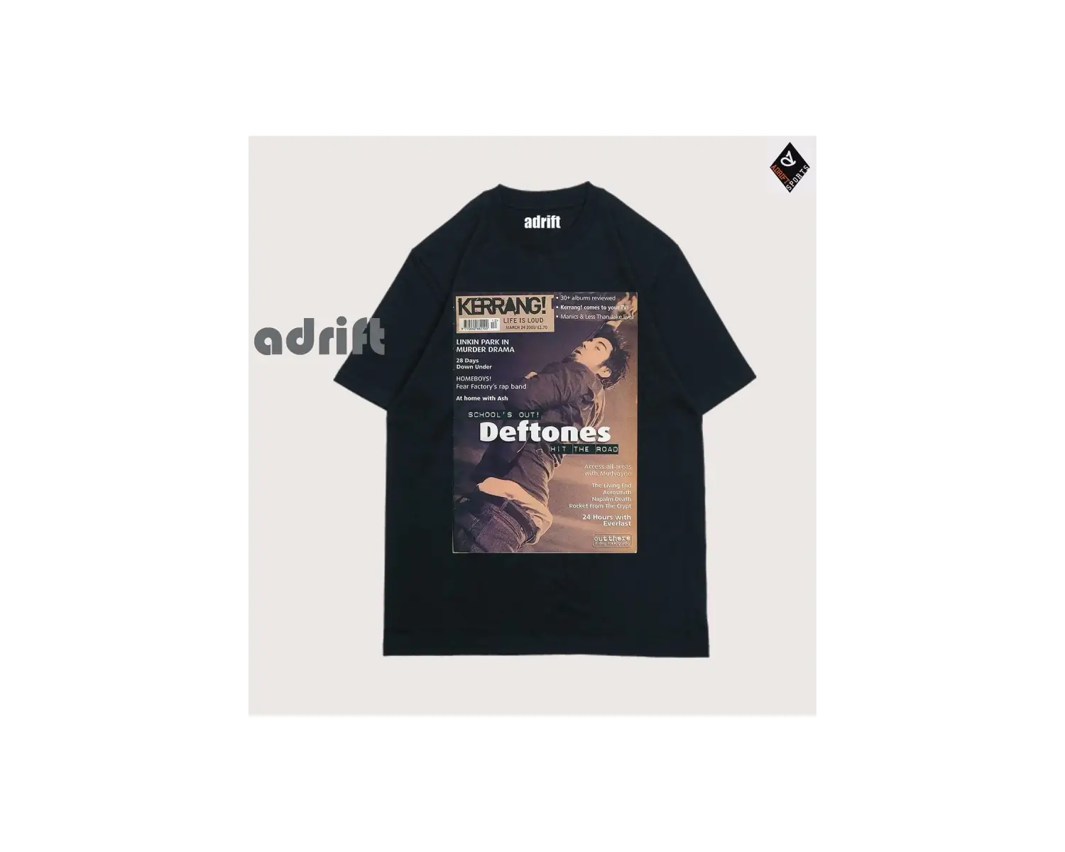 Y2K Unisex Harajuka Deftones Unisex Oversize Kalıp Tişört