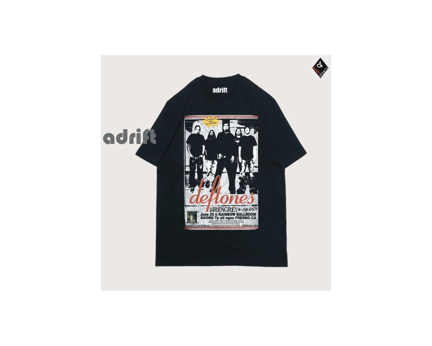 Y2K Unisex Harajuka Deftones Unisex Oversize Kalıp Tişört