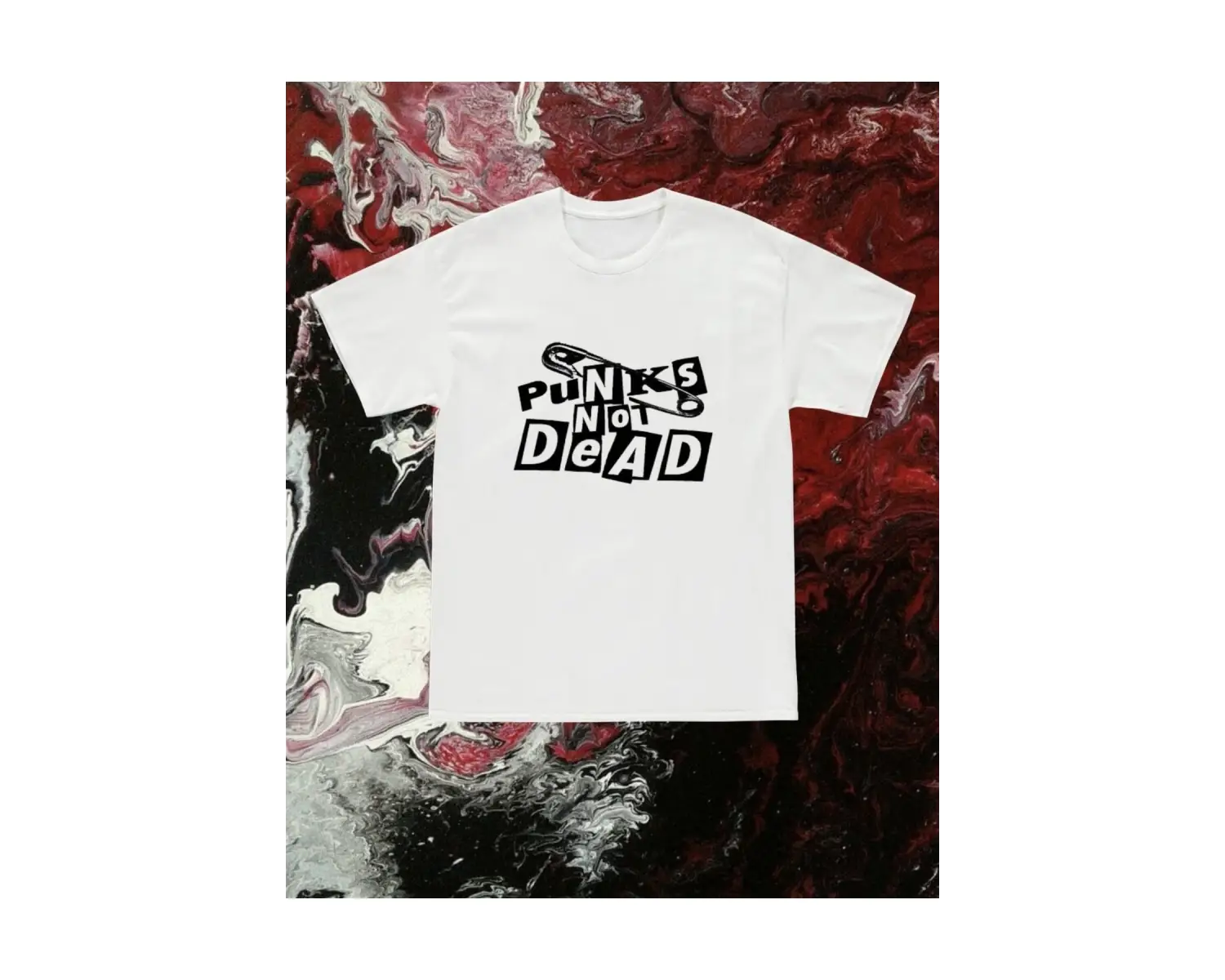 Y2k Unisex Oversize Punks Not Dead Tshirt