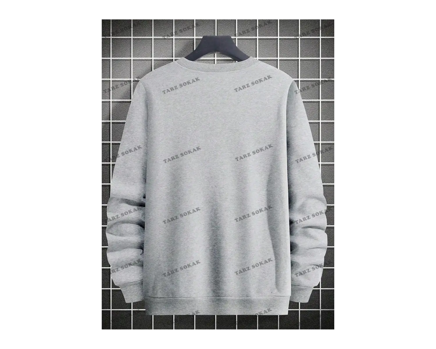 Y2K Unisex Pockets Empty Sweatshirt KOD 1617 Beyaz