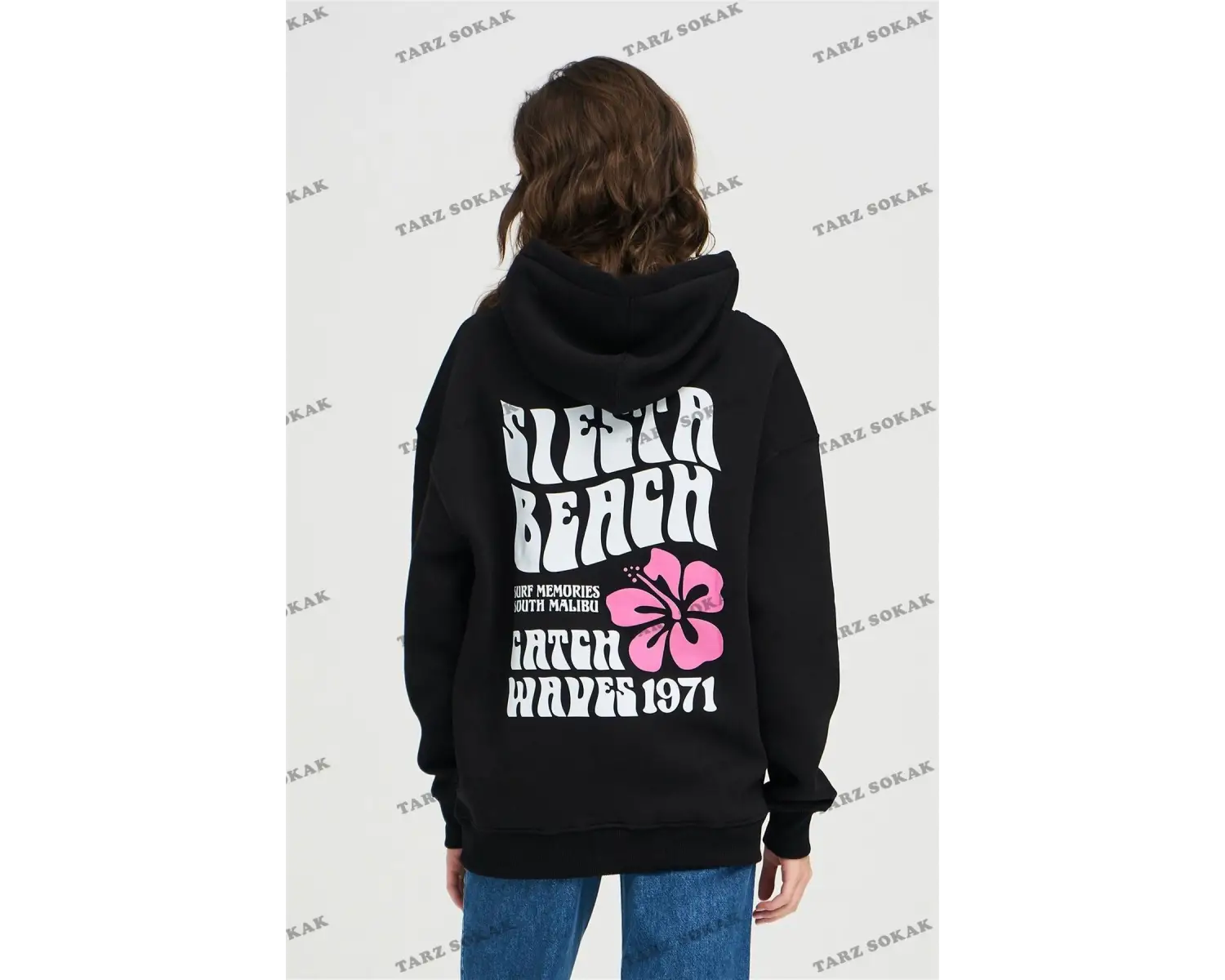Y2K Unisex Siesta Beach Beyaz Sweatshirt KOD 1997