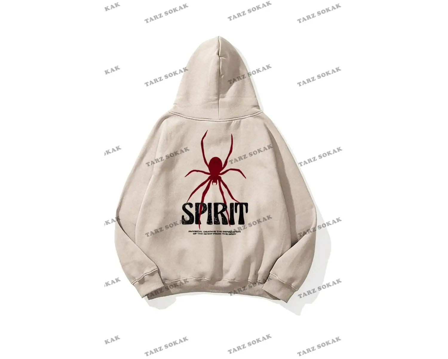 Y2K Unisex Spirit Sweatshirt Hoodie KOD 1917 Beyaz