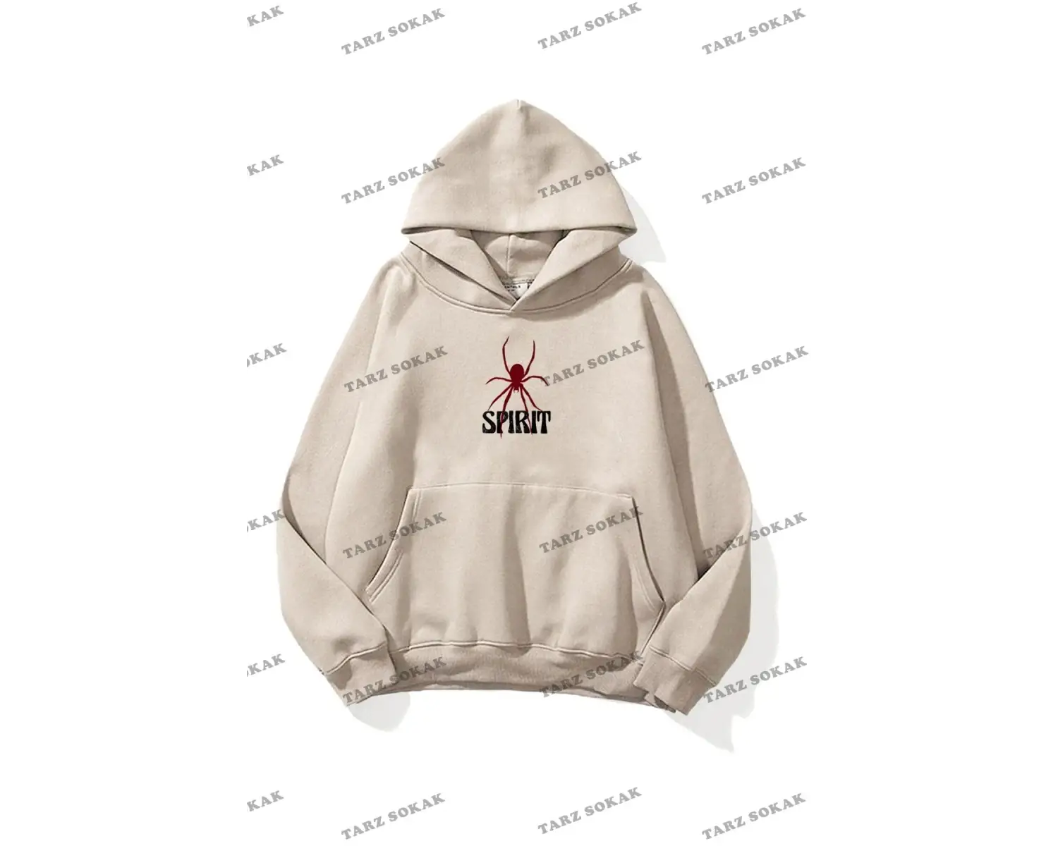 Y2K Unisex Spirit Sweatshirt Hoodie KOD 1917 Beyaz