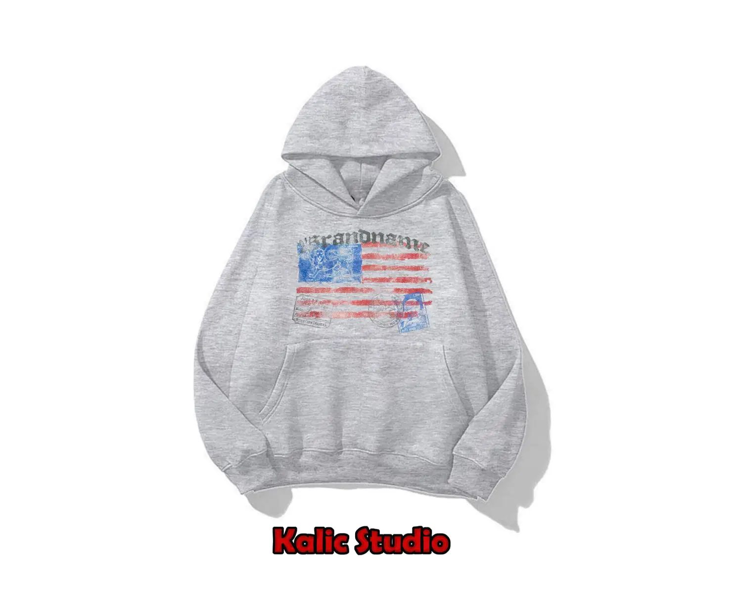 y2k vintage 25randname oversize sweatshirt gri