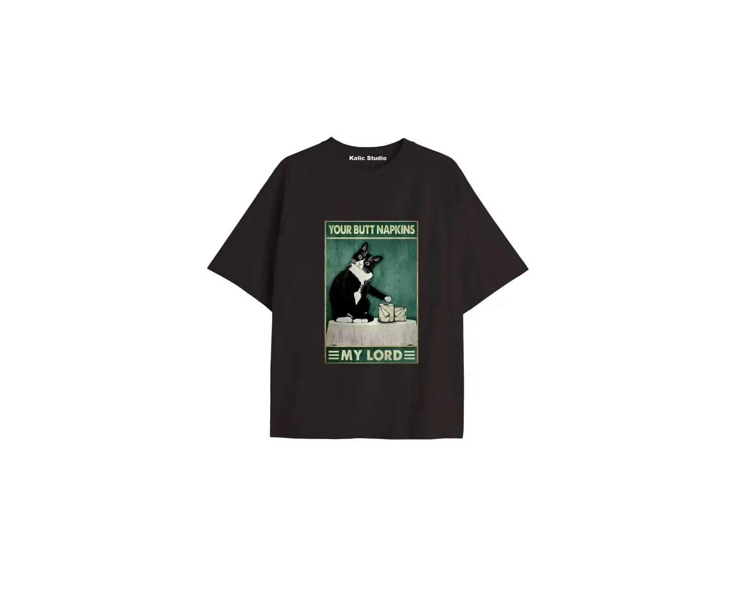 Y2k vintage Cats Baskılı Sİyah T-shirt KOD 22