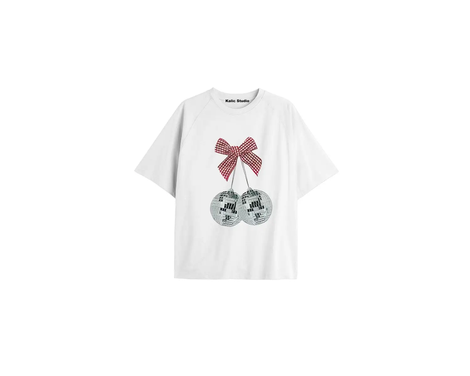 Y2k vintage Cherry Baskılı Sİyah T-shirt KOD 55