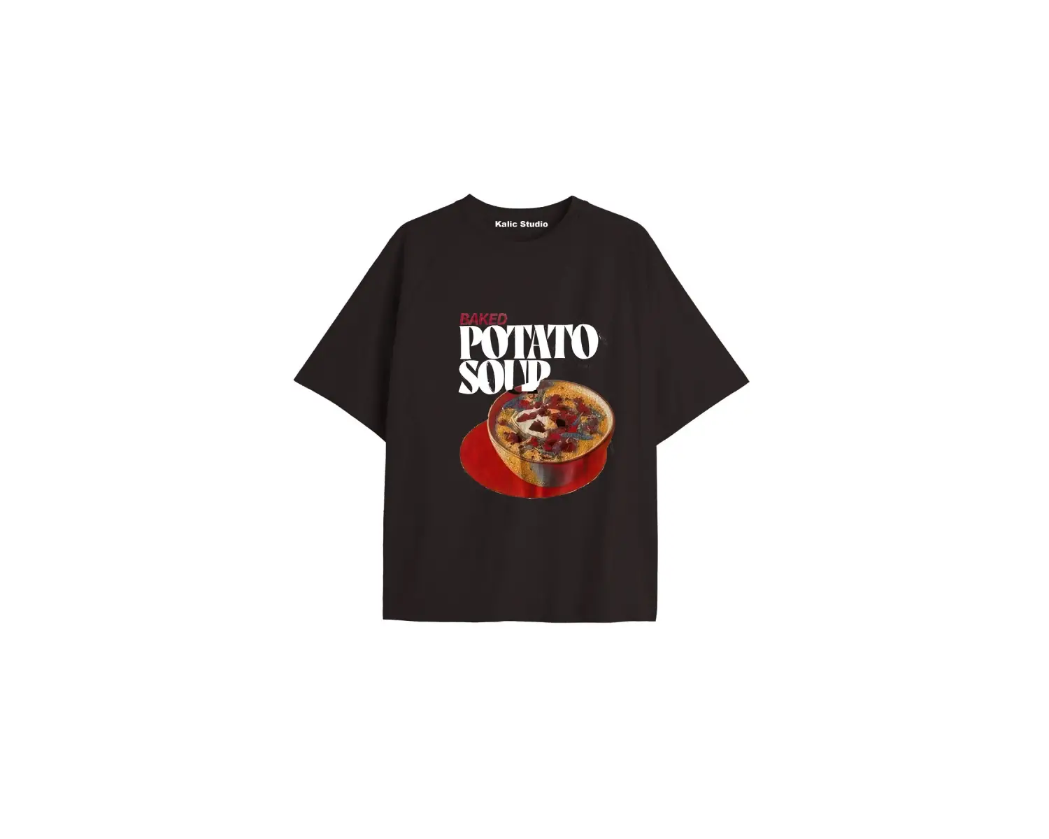 Y2k vintage Pickles Baskılı Sİyah T-shirt KOD 228