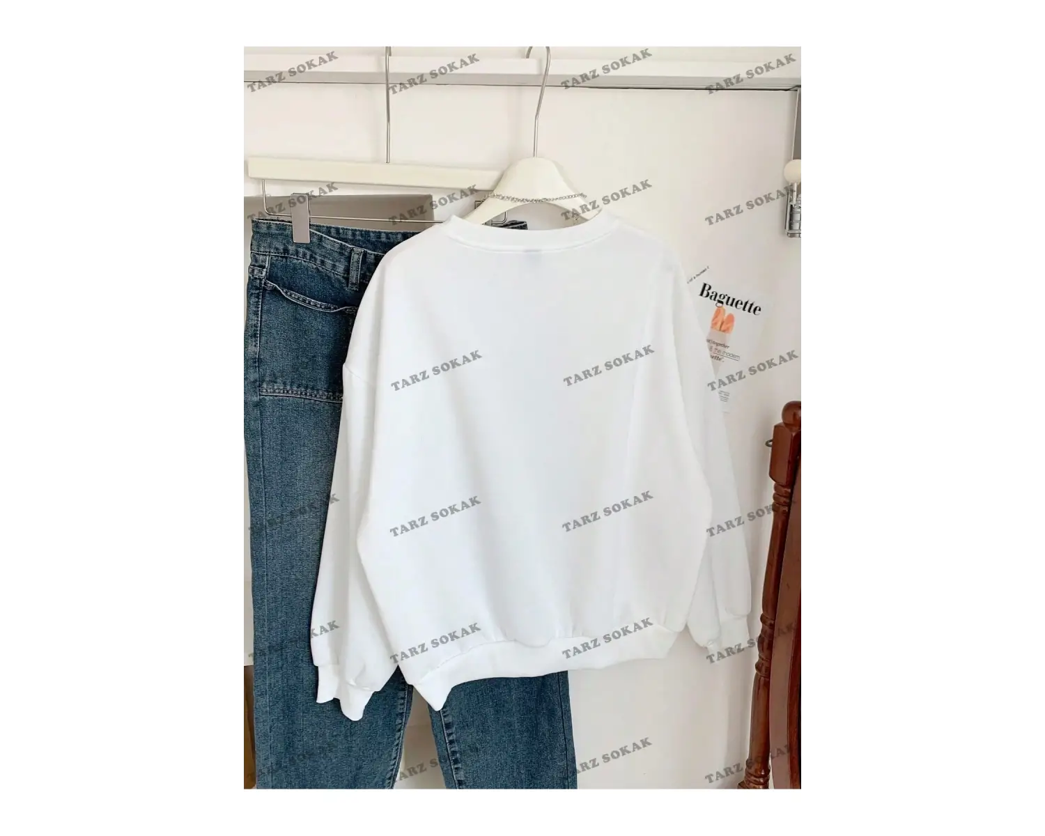 Y2K YENİ SEZON SSWEAT HARAJUKA KUROMİ RETRO KOD 1283 Beyaz