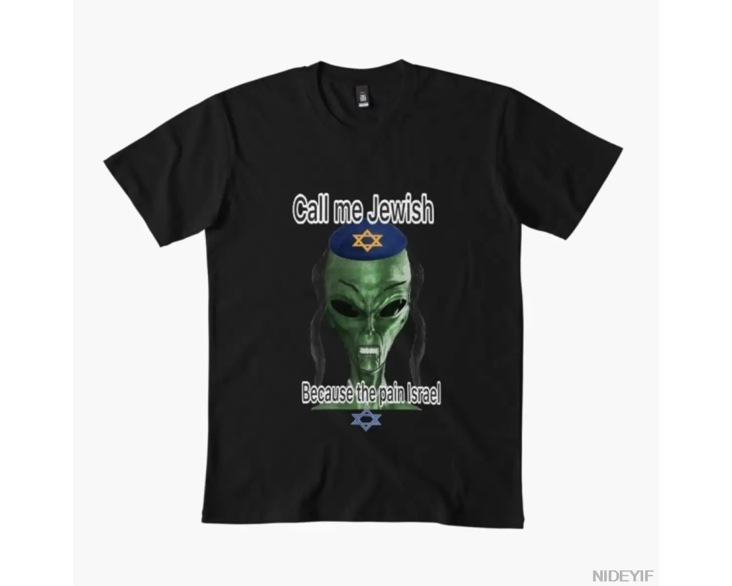 Yahudi Uzaylı Meme T-shirt Erkekler Kadınlar Için % 100% Pamuklu Tişörtler 3XS-3XL Üstler 122