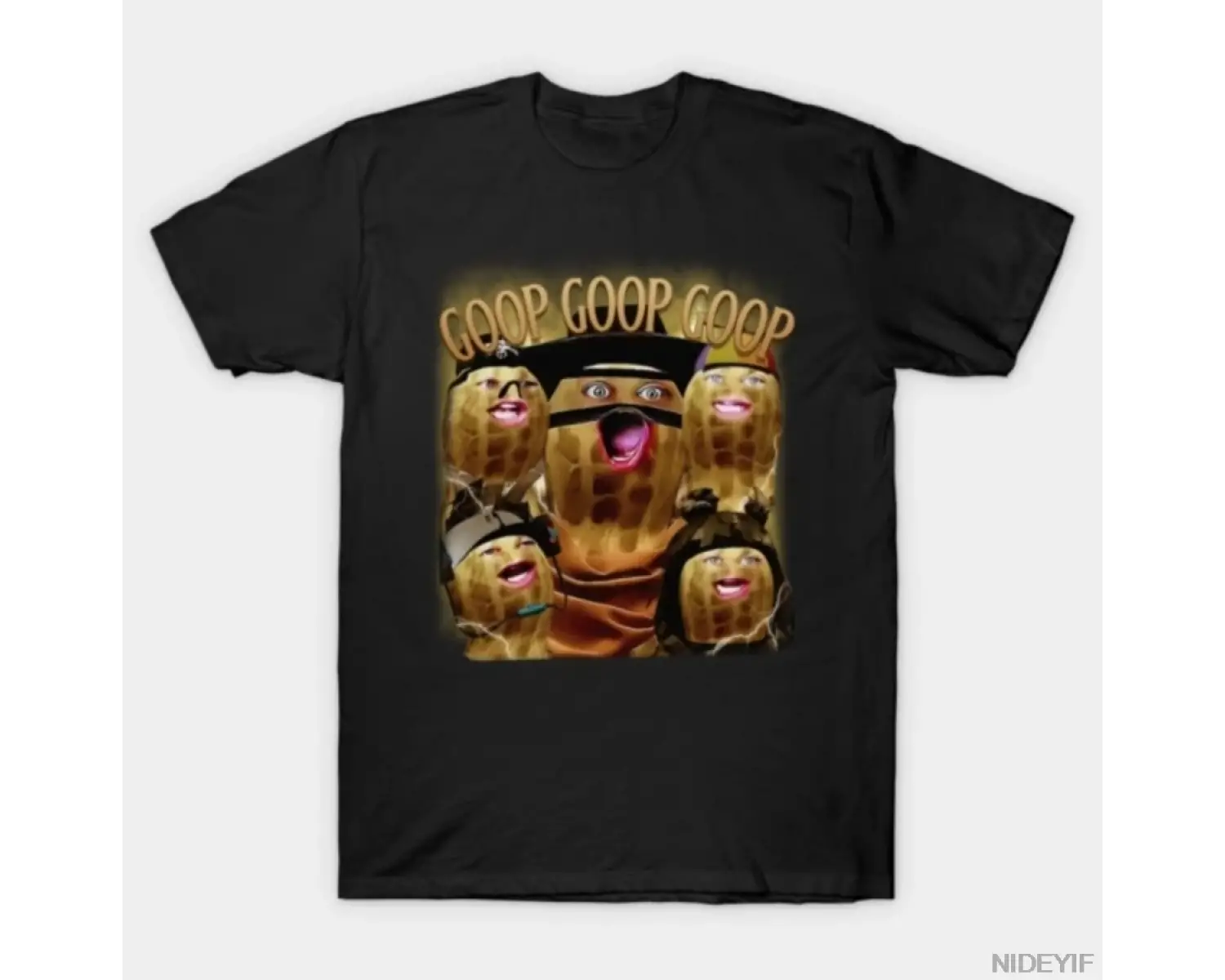 Yanmış Fıstık GOOP Bungulato Homage Bungulato Erkekler Kadınlar Için Tişört % 100% Pamuk T Sh