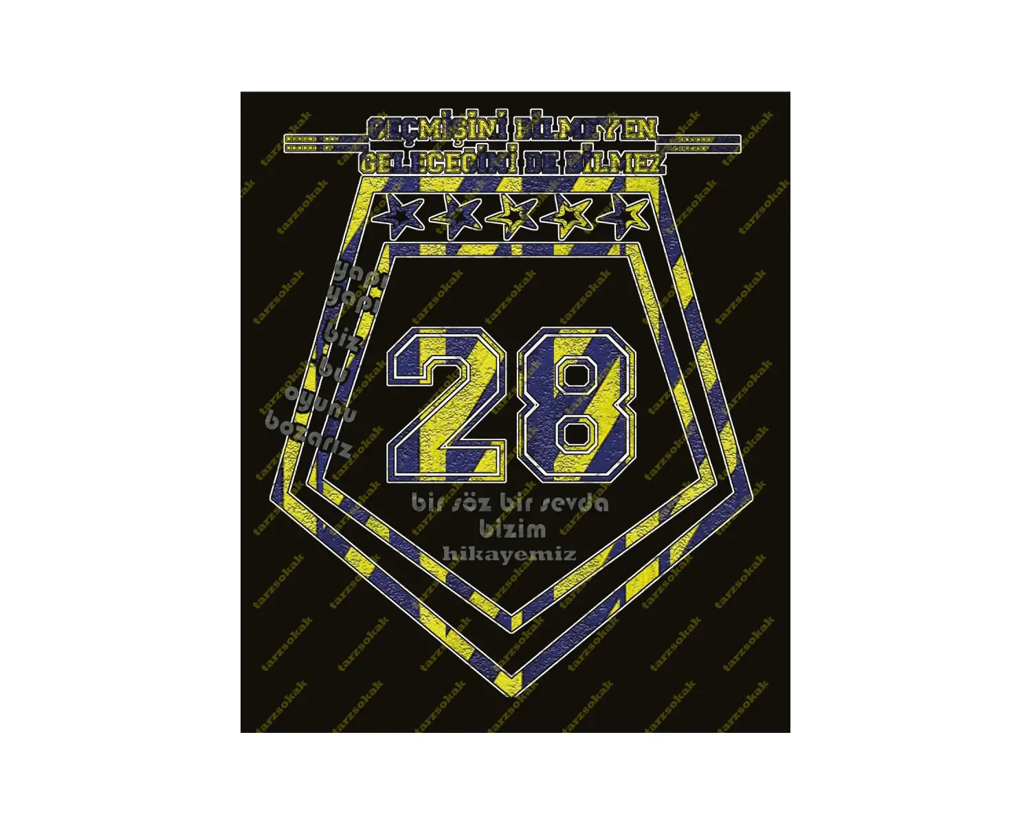 YAPI YAPI BİZ BU OYUNU BOZARIZ Siyah T-SHİRT