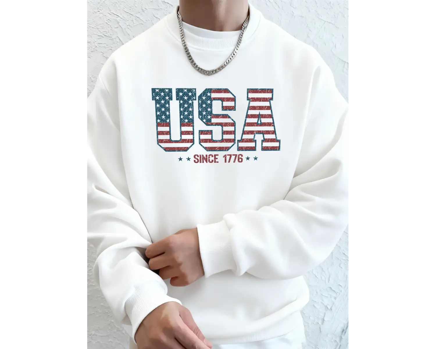 Yaratıcı ABD 1776dan Beri Mektup Desenli Erkek Hoody Cepli Rahat Kapüşonlu Üstler Sokak Stil