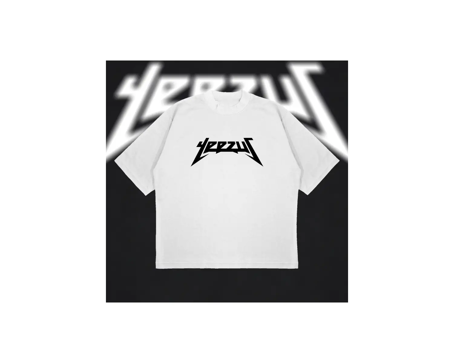 Yeezus Basic Oversize Unisex Pamuklu Nefes Alan Kalın Kumaşlı