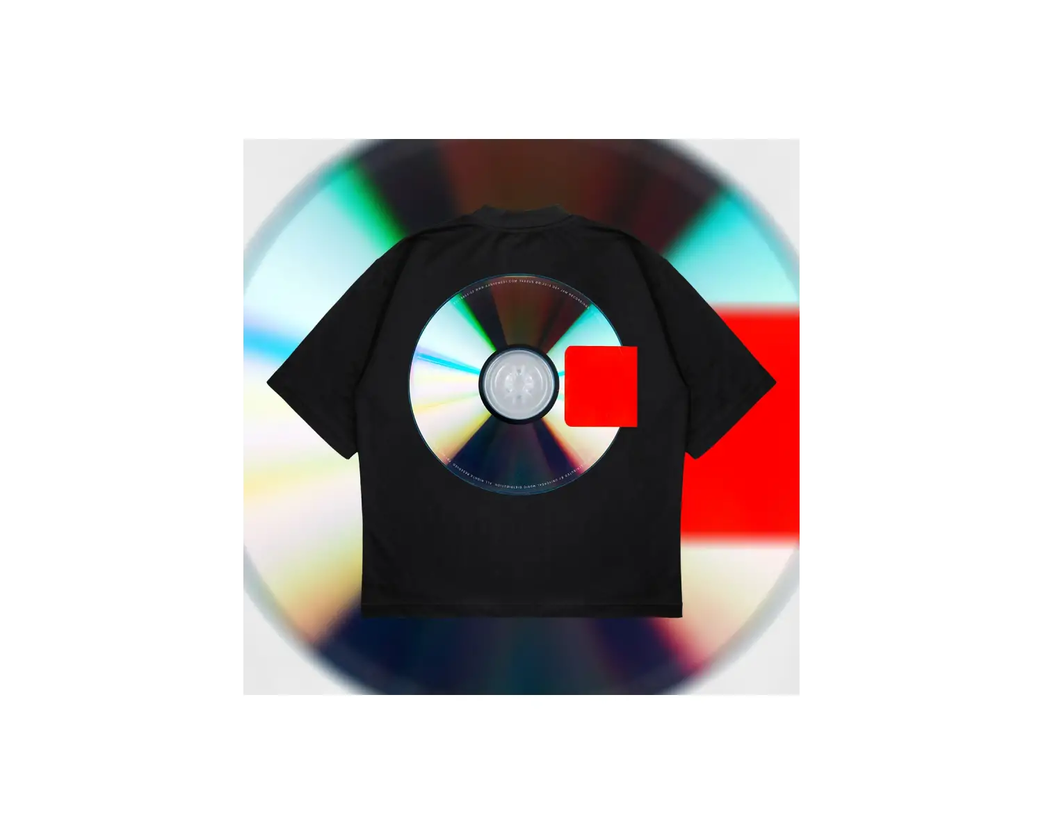 Yeezus Cd Tee Oversize Unisex Pamuklu Nefes Alan Kalın Kumaşlı