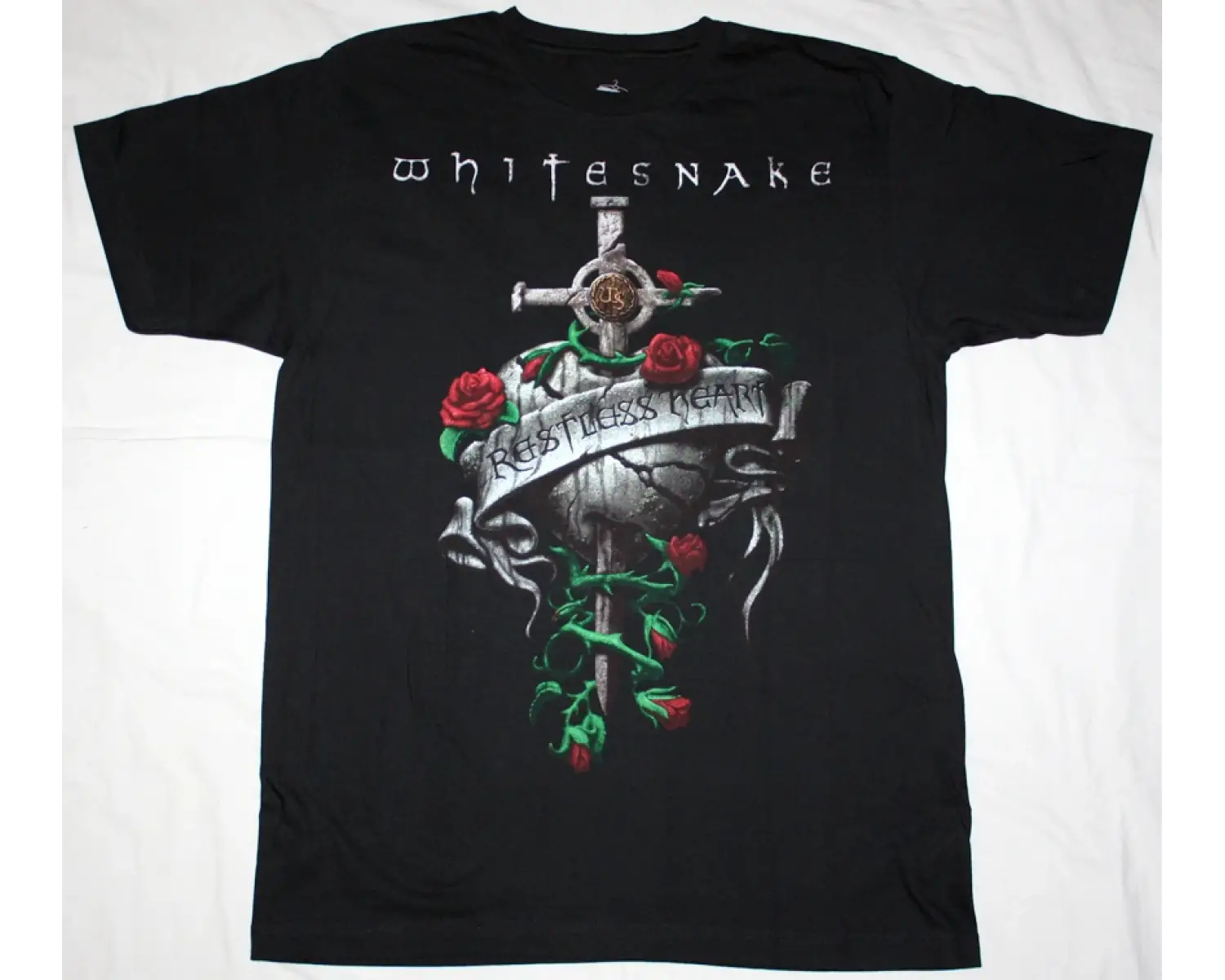 YELLO POINT NEW BLACK T-SHIRT ÖN VE ARAKA BASKILI