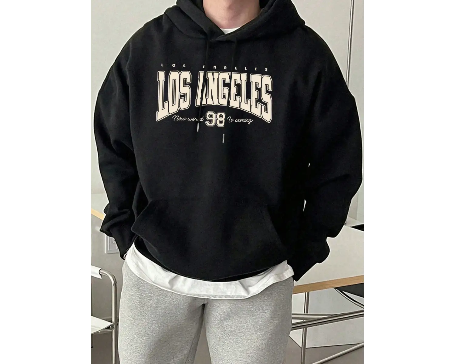 Yeni Dünya Geliyor Baskı Çift Sonbahar Sıcak Giyim Sokak Yumuşak Kapüşonlular Moda Temel Tişö