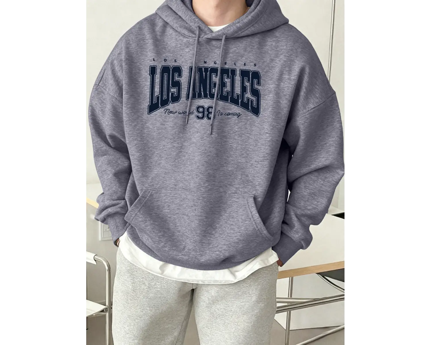 Yeni Dünya Geliyor Baskı Çift Sonbahar Sıcak Giyim Sokak Yumuşak Kapüşonlular Moda Temel Tişö