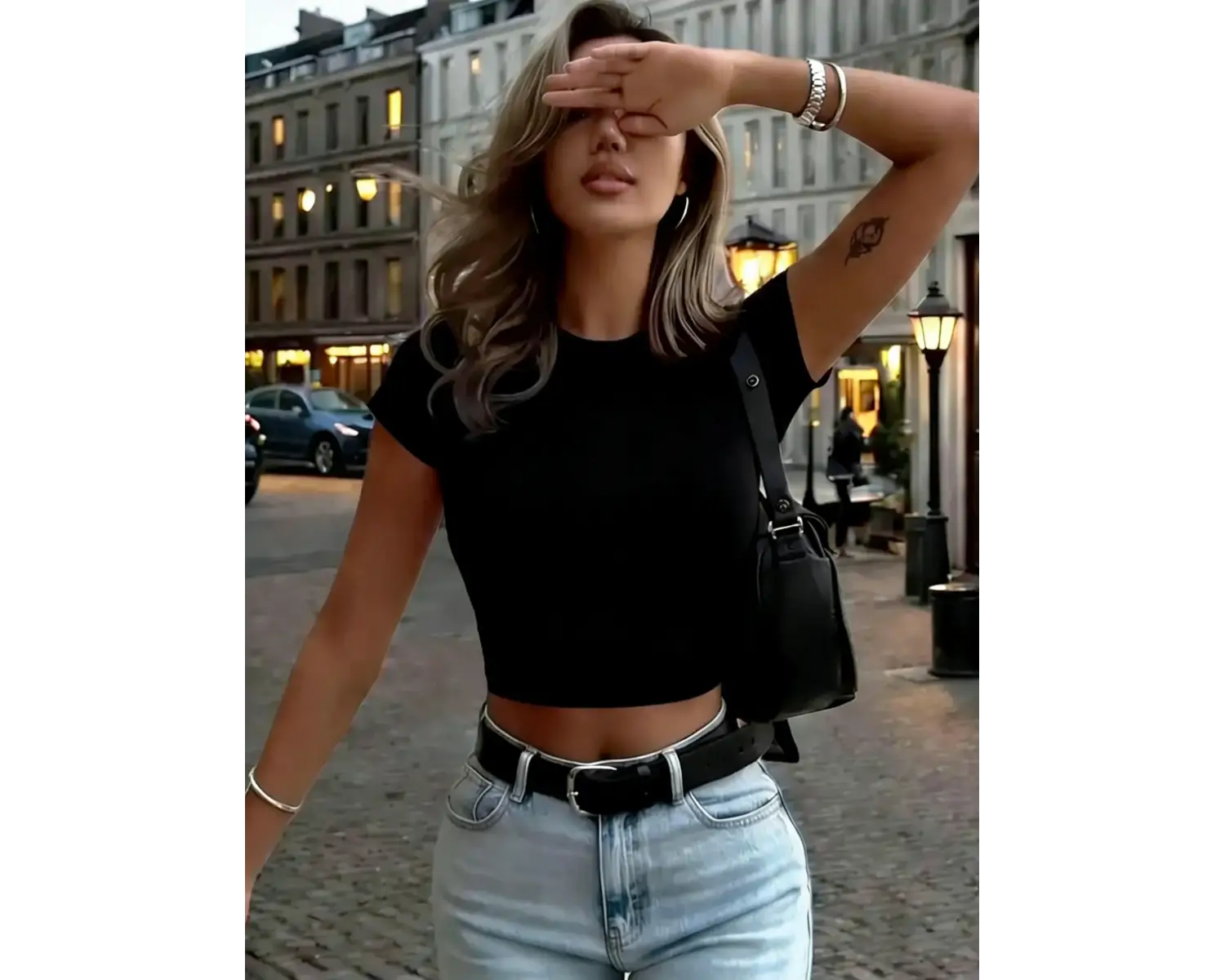 YENİ Katı Renk Kadın Pamuklu Babby Tee Y2K Kısa Kollu Yüksek Esnek Tişört Seksi Yumuşak Yuvarl