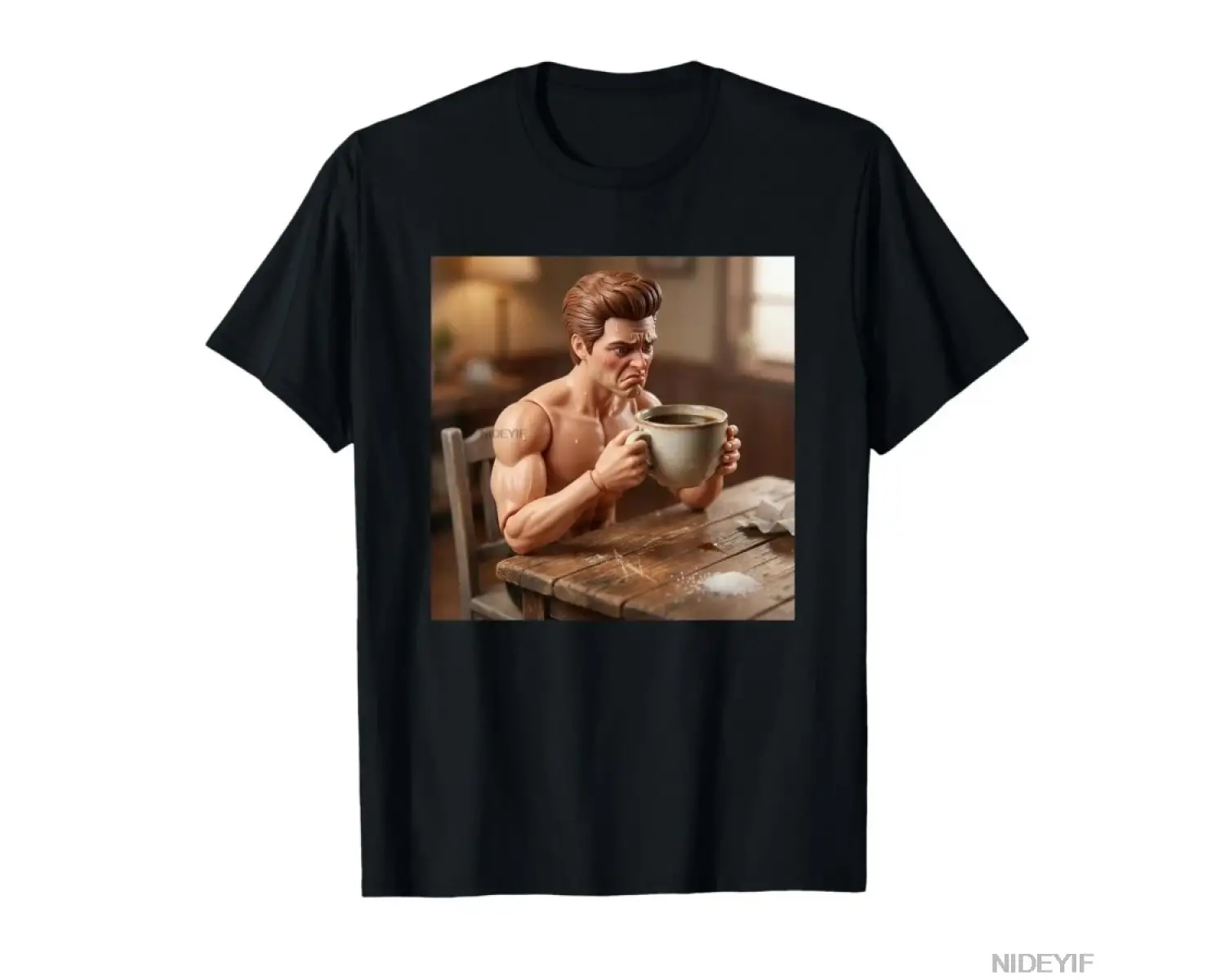 Yeni Komik Sıkıntılı Bebek Erkek Meme T-shirt Erkekler Kadınlar Için % 100% Pamuk T Shirt Kıs