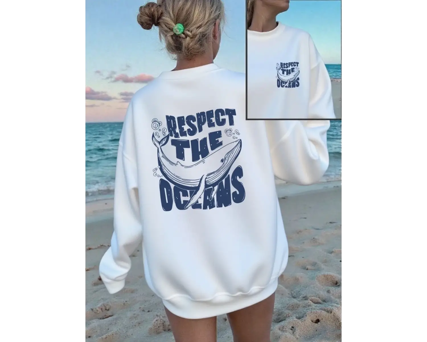 Yerlileri Koruyun Baskılı Kazak Kadınlar Bisiklet Yaka Günlük Kapüşonlu Bol Polar Sıcak Üstle