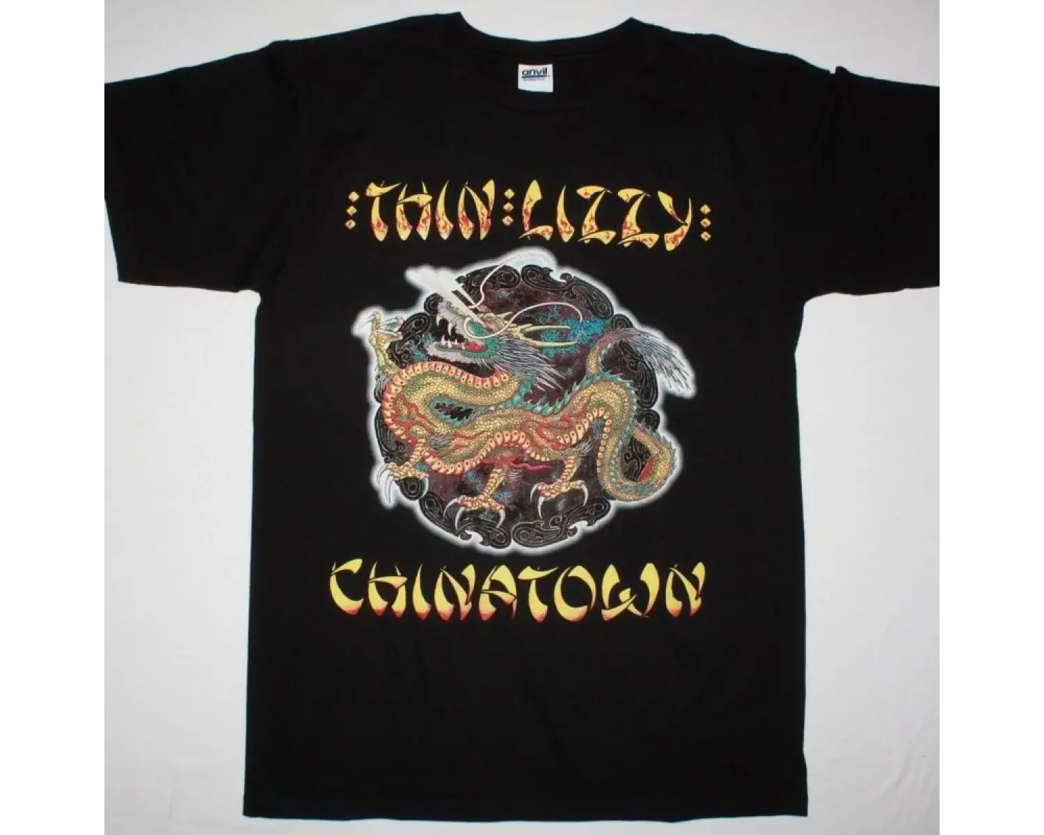 YES SHOWS 1991 NEW BLACK T-SHIRT ÖN VE ARAKA BASKILI