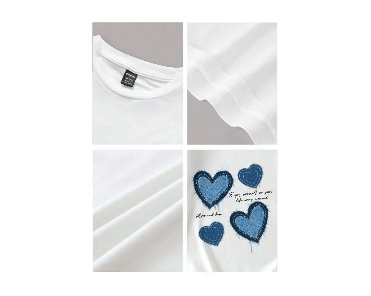 Yıldız Grafikli Yuvarlak Yaka Kısa Kollu Crop