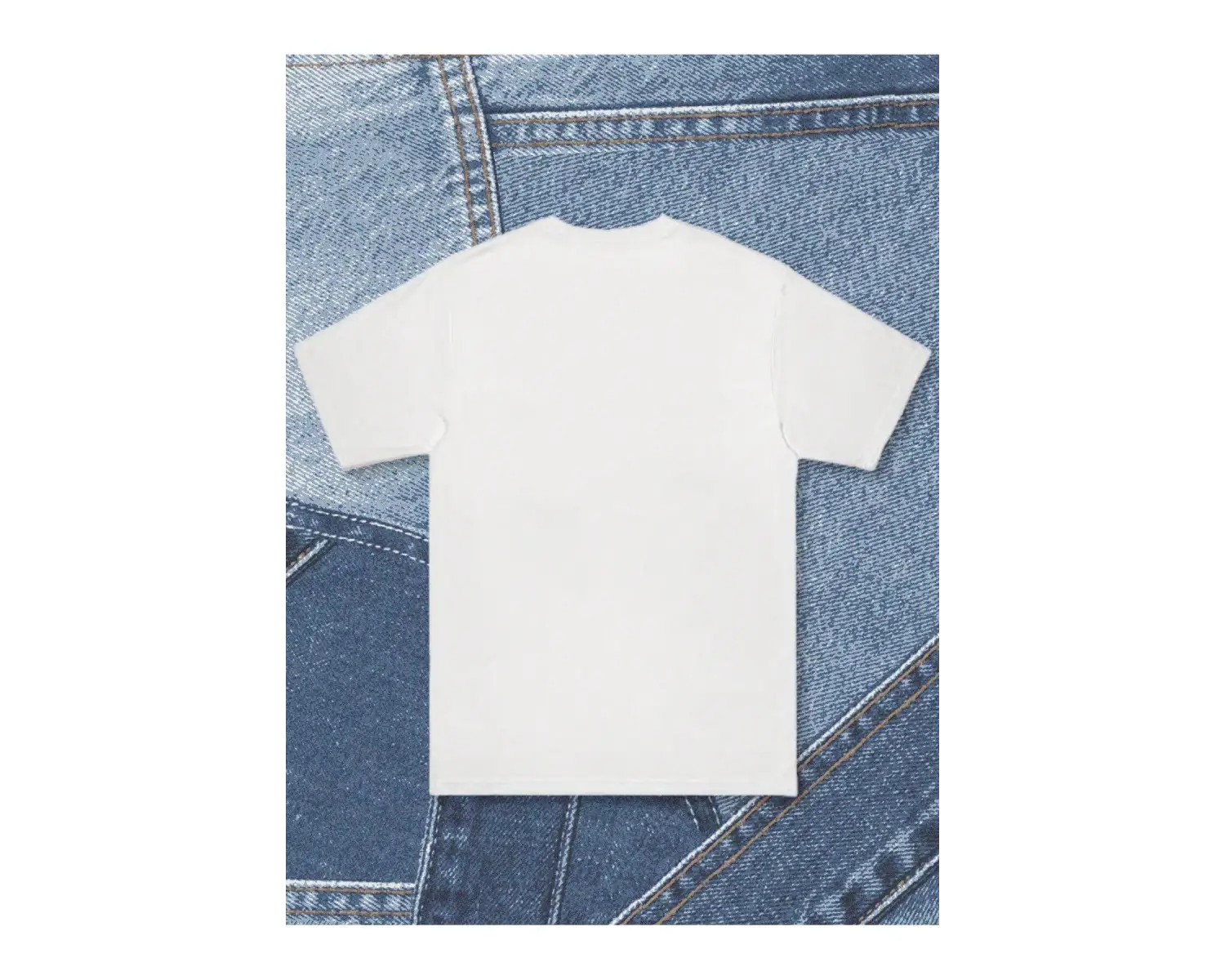 Yıldız Grafikli Yuvarlak Yaka Kısa Kollu Tişört