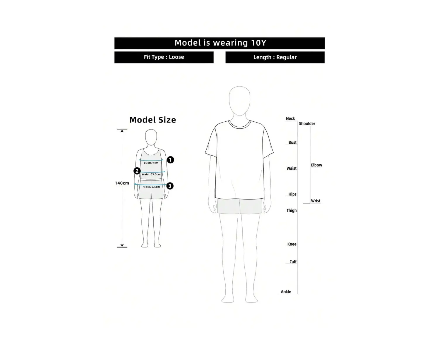 Yıldız Grafikli Yuvarlak Yaka Kısa Kollu Tişört