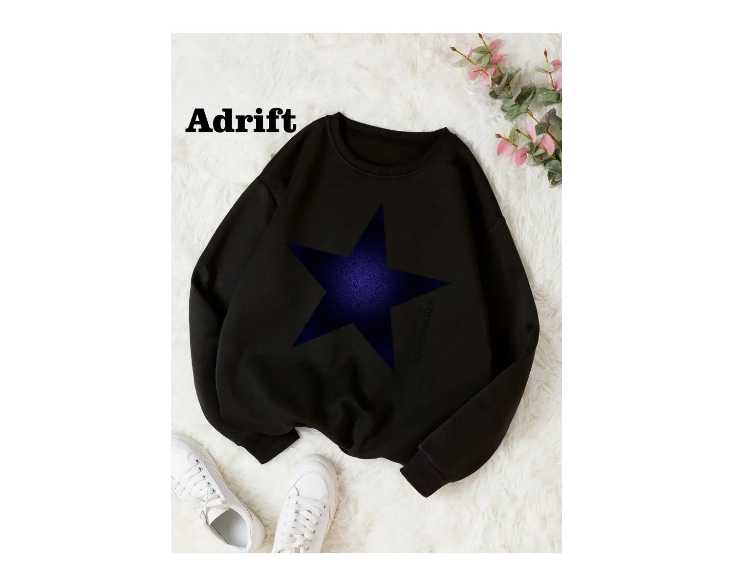 Yıldız Y2k Harajuka Style Sokak Trend Tasarım Harajuku/gotik Beyaz