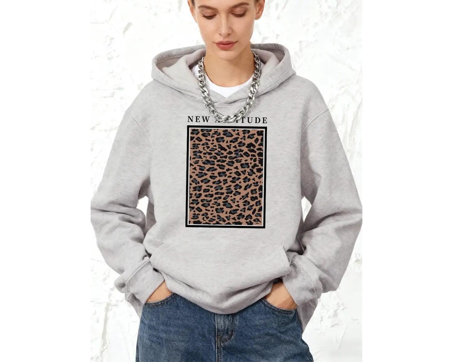 Yosemite Ulusal Parkı Baskılar Pamuk Kapüşonlular Kadın Koşu Cep Tişörtü Sportif Gevşek Kazak