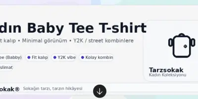 Kadın Baby Tee T-shirt