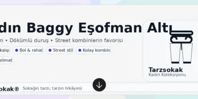 Kadın Baggy Eşofman Altı